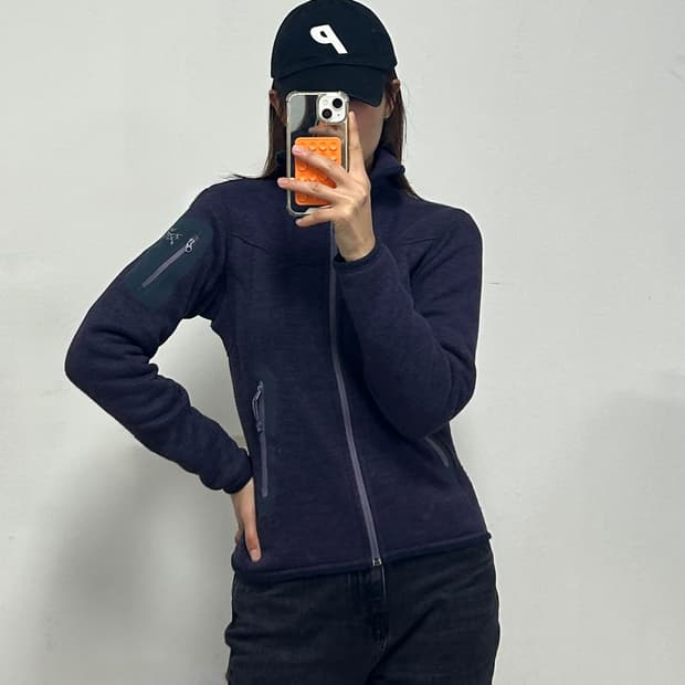 아크테릭스 커버트 플리스 가디건 퍼플