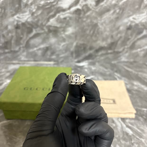 [새상품] 구찌 인트로킹 G 실버 반지