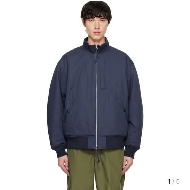 나나미카 인슐레이션 바시티자켓 L 네이비