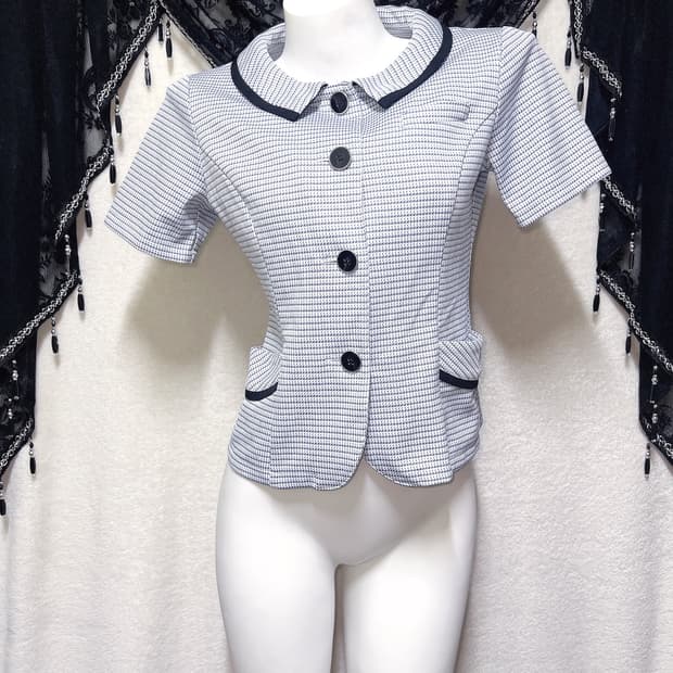 로맨틱갸루 로걀 반팔 블라우스자켓 러블리 양산형 하객 핀터 올드머니