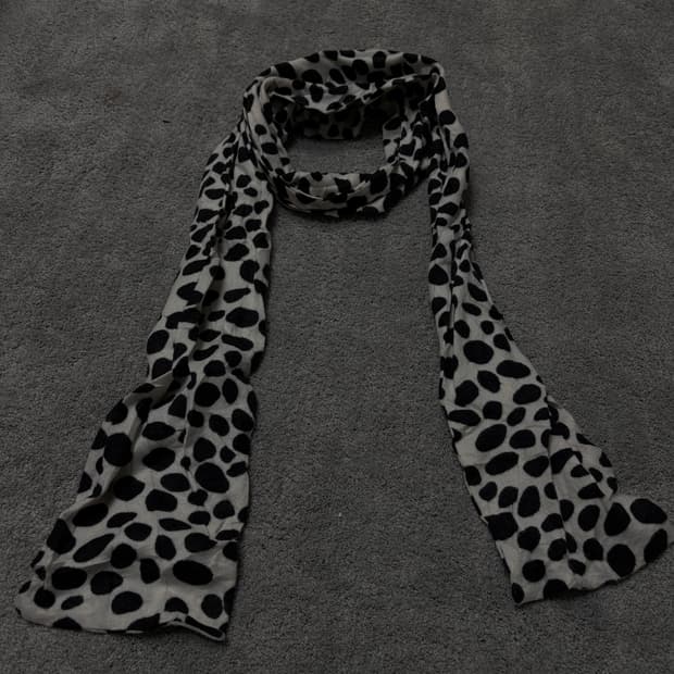 Vintage v-kei punk mood slim scarf