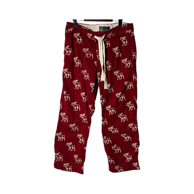 [A&F] 아베크롬비 무스로고 헤비 코튼팬츠