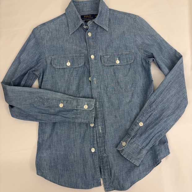 [S] 폴로 랄프로렌 블루 샴브레이 셔츠