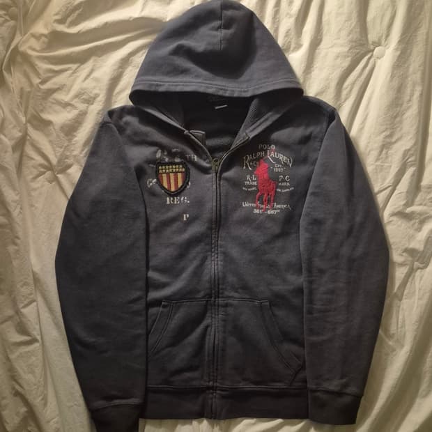 폴로 빅포니 성조기 후드집업