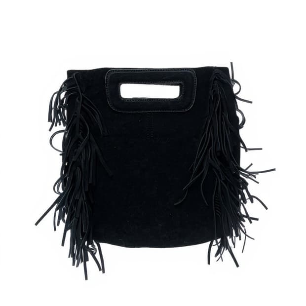 스웨이드 프린지 토트백