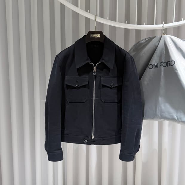 ( A+ / 50 ) / 톰포드 코튼 트윌 트러커 봄버 자켓