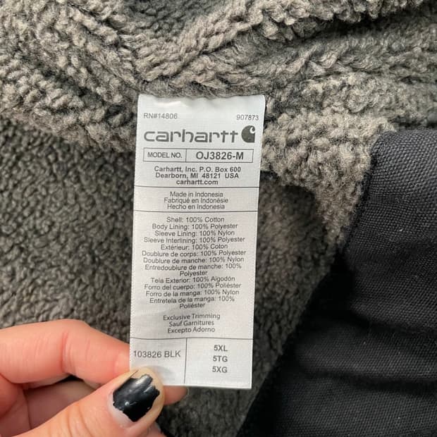 5XL) 칼하트 발렛 쉐르파 후드 워크 자켓 팝니다