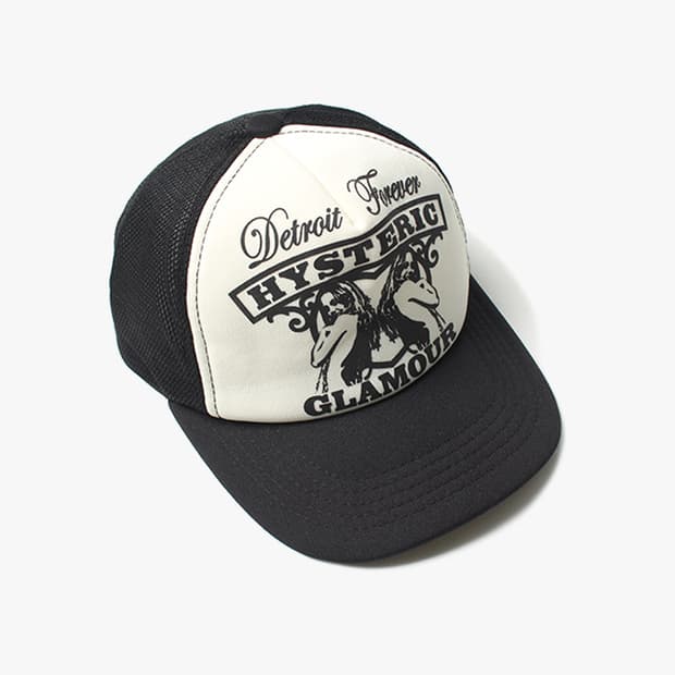  HYSTERIC GLAMOUR "Black White Mesh Cap"