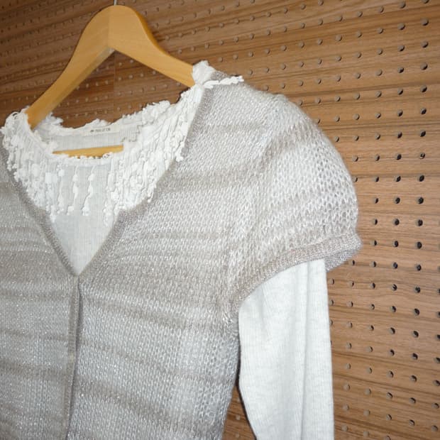 white neck detail long sleeve