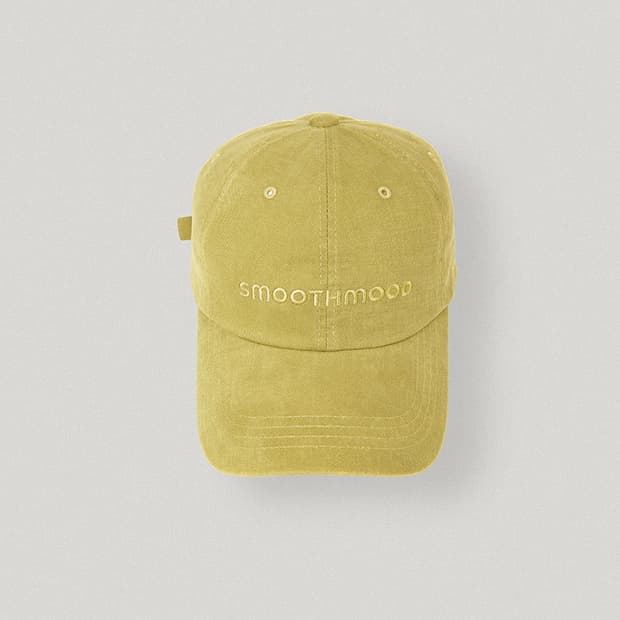 스무드무드 볼드 로고 볼캡 옐로우