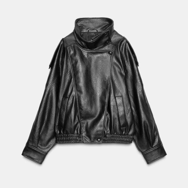 자라 포우 레더 xxl 블랙