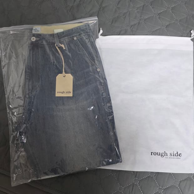 [새상품] 러프사이드 드레이프데님팬츠 미디엄블루 3