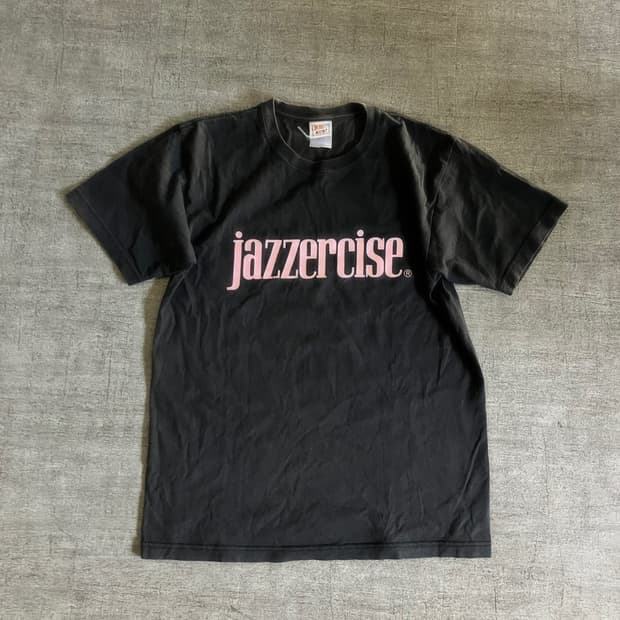 일본빈티지 Cross Stitch 핀터깔y2k 재즈풍 반팔티셔츠