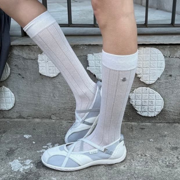 오찌 OTZ 로마리 밴딩 플랫 스니커즈 화이트 230