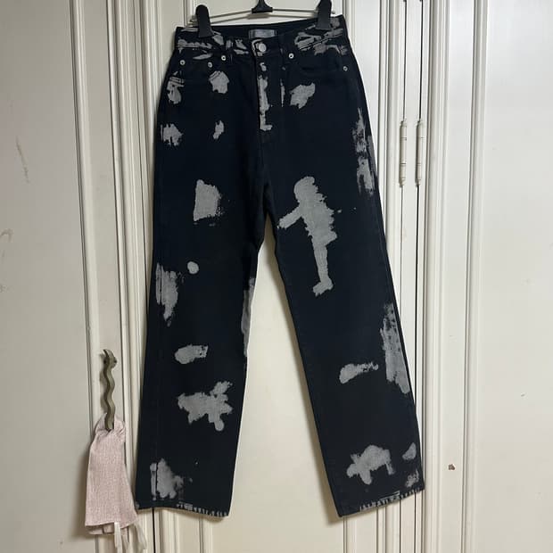 빈티지 타이다이 데님팬츠 흑청