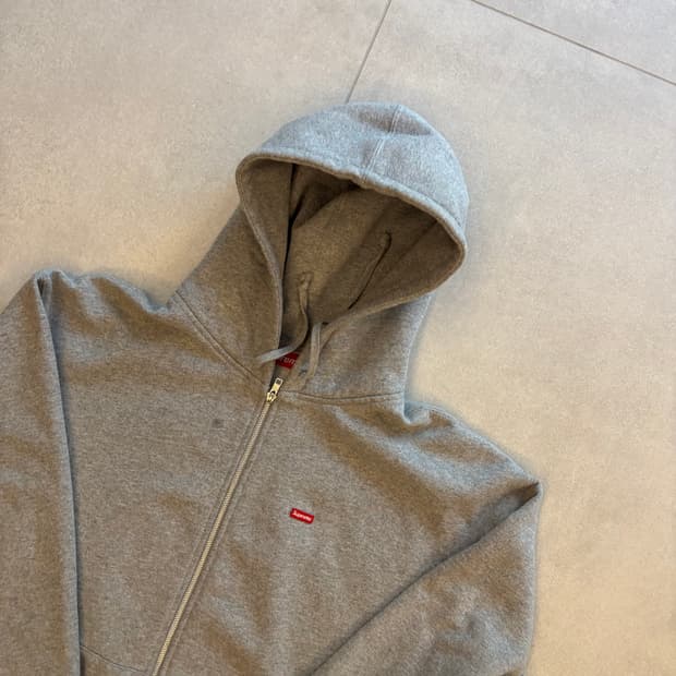 [XL] 25SS Supreme 스몰 박스 짚업 후드