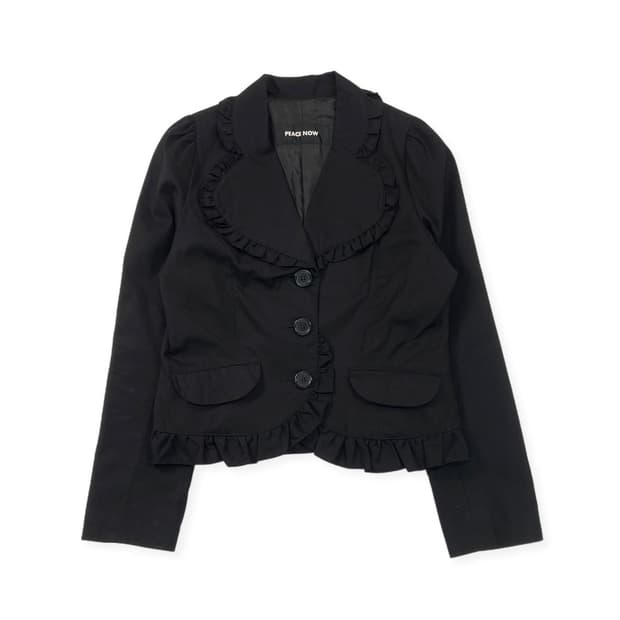 PEACE NOW ruffle pocket jacket