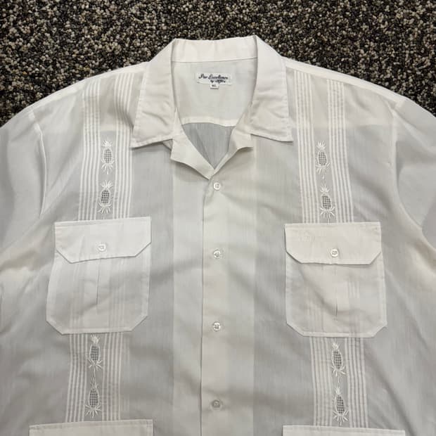 80s 빈티지 구아야베라 셔츠 (XL)  