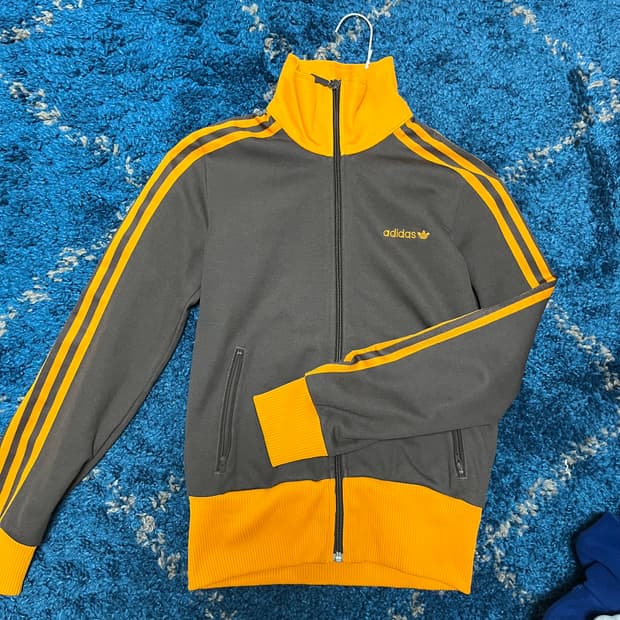 아디다스 브라운오렌지 져지