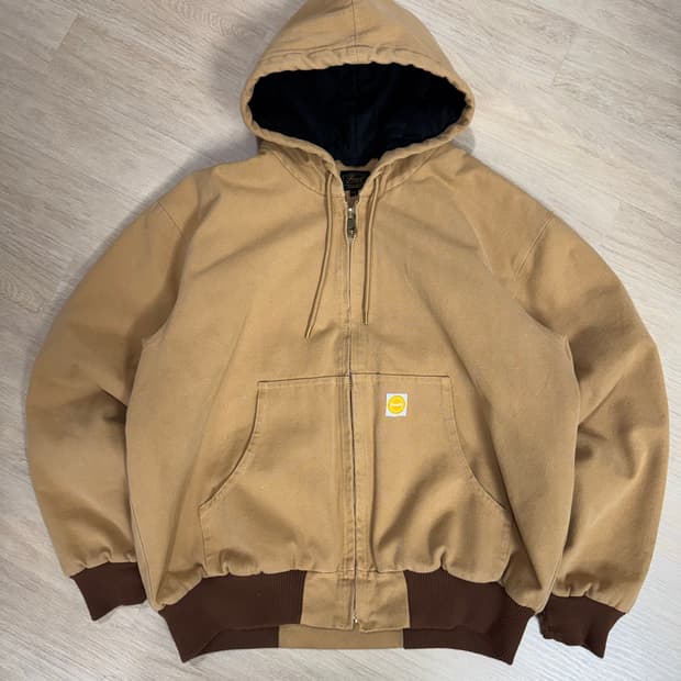 fuct 퍽트 렌치 후드 자켓 브라운 XXL