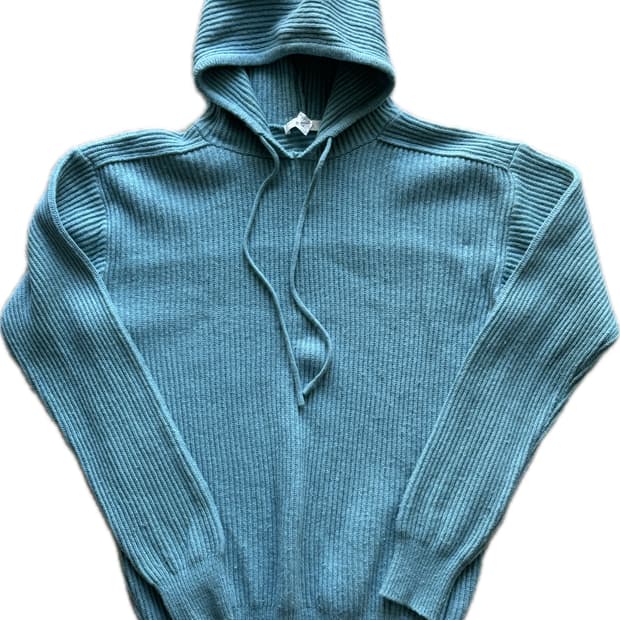 월스와일무즈먼츠 니트 후드 스카이블루 2사이즈