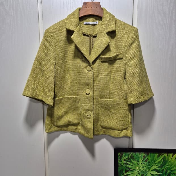 (세일)(새상품)MIXXO 트위드 반팔 자켓