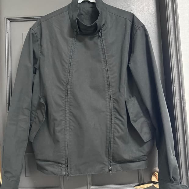 누마레 DOUBLE ZIP HARRINGTON JACKET BLACK