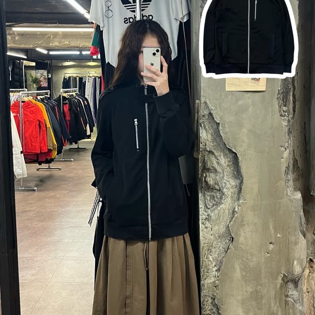 본더치 집업 자켓 블랙 M #csz2074