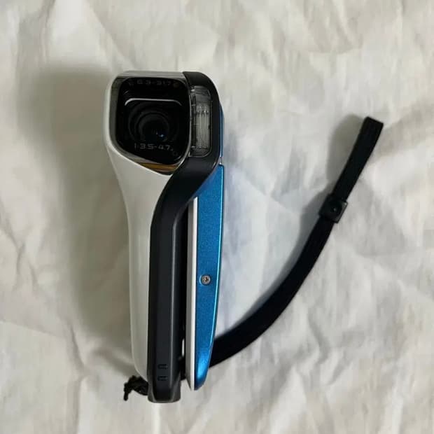 산요작티 ca8 청량한 블루 캠코더 