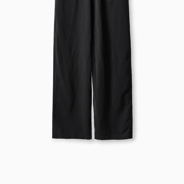 이얼즈어고 Embroidered Stripe Mid Straight