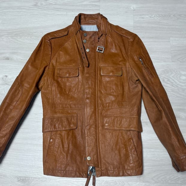 [95] 빈폴 브라운 양가죽 사파리 자켓