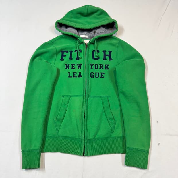 L) 아베크롬비 후드집업 그린
