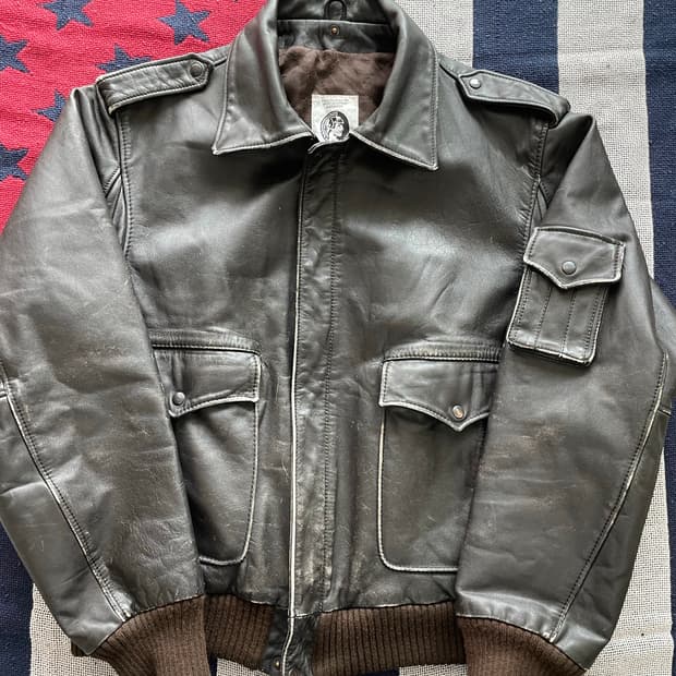 A2 자켓 레더 42사이즈
