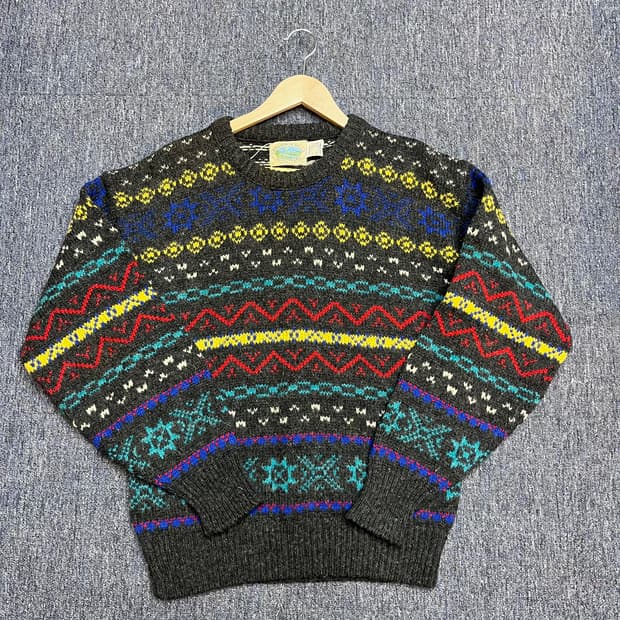 90s royal north mills 울 혼방 니트