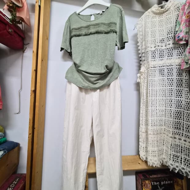 손정완 린넨티. 바지락 얄상조거 팬츠