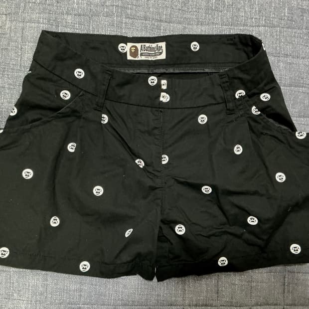 희귀 베이프 베이비 마일로 빈티지 반바지