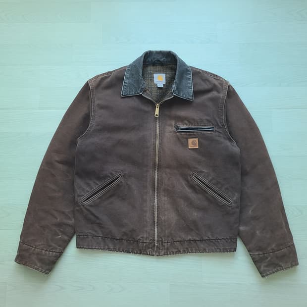 칼하트 j97 dkb 다크브라운 디트로이트 자켓