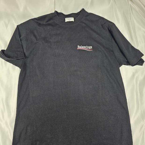 발렌시아가웨이브로고반팔