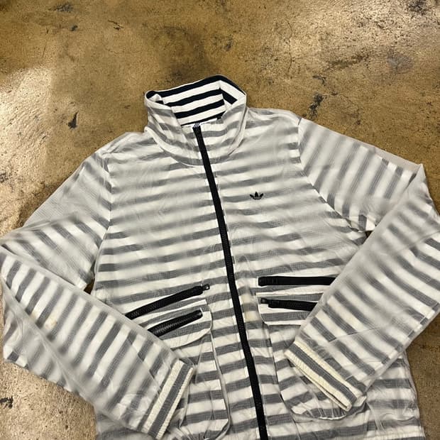 [정품/95] 아디다스 파이어버드 스트라이프 나일론 바람막이 자켓 b15