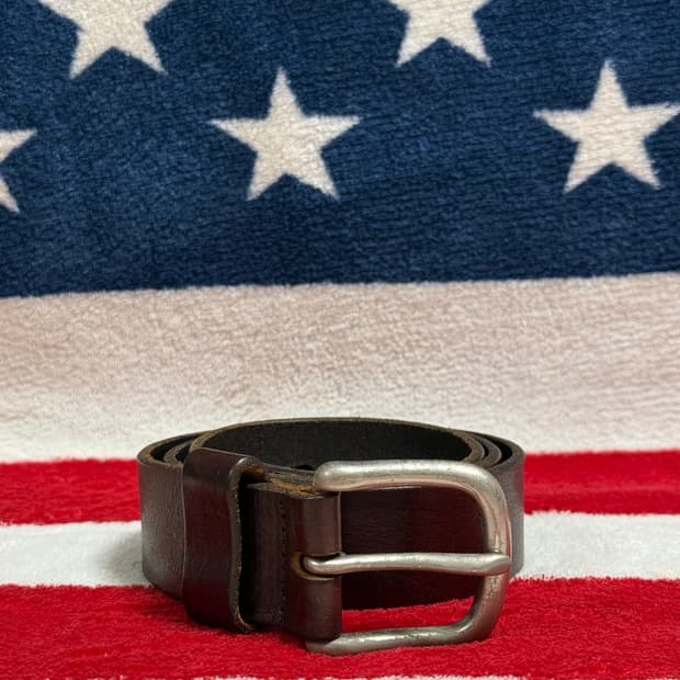 빈티지레더벨트 vintage leather belt 가죽벨트 브라운벨트
