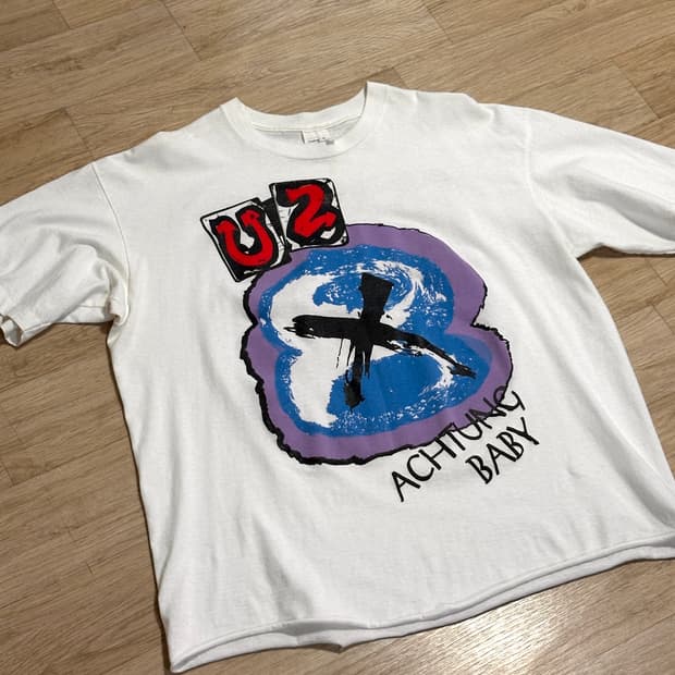 U2 Achtung Baby 티셔츠 XL