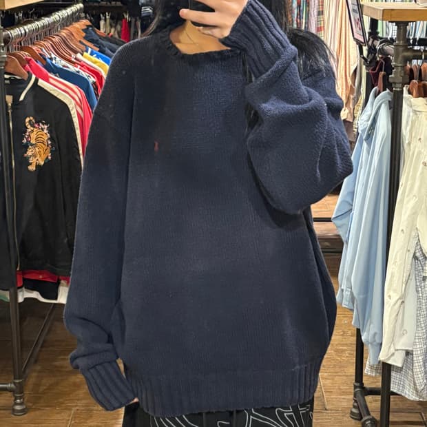 [HI] POLO 니트 네이비