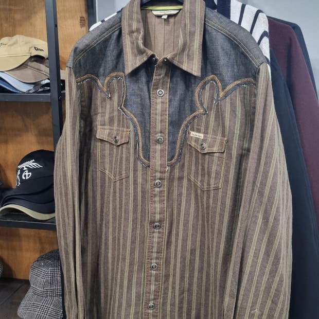 00s 올드스쿨 빈폴 웨스턴 셔츠 남방 105size 상태9