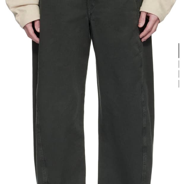 르메르 트위스티드 벨티드팬츠 카본블루 S사이즈