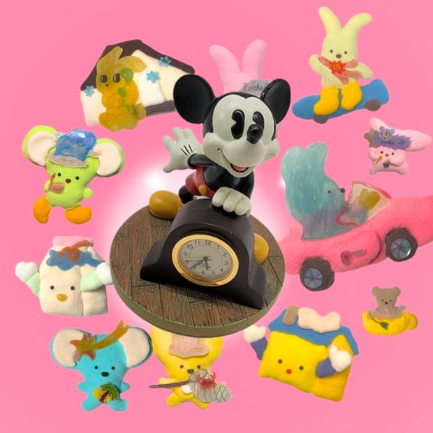 ✨ 미키마우스 90s 오리지널 빈티지 탁상시계
