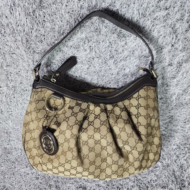 구찌 GG 캔버스 호보백 숄더백