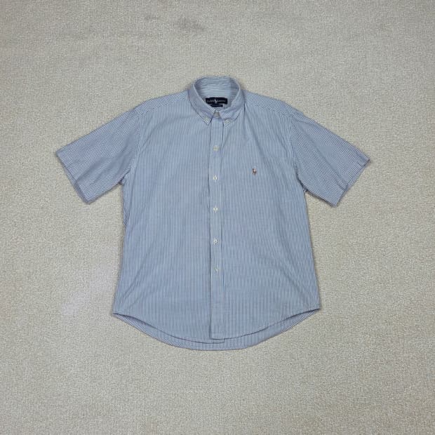 [폴로 랄프로렌] 멀티 포니 스트라이프 코튼 반팔 셔츠 | S00111