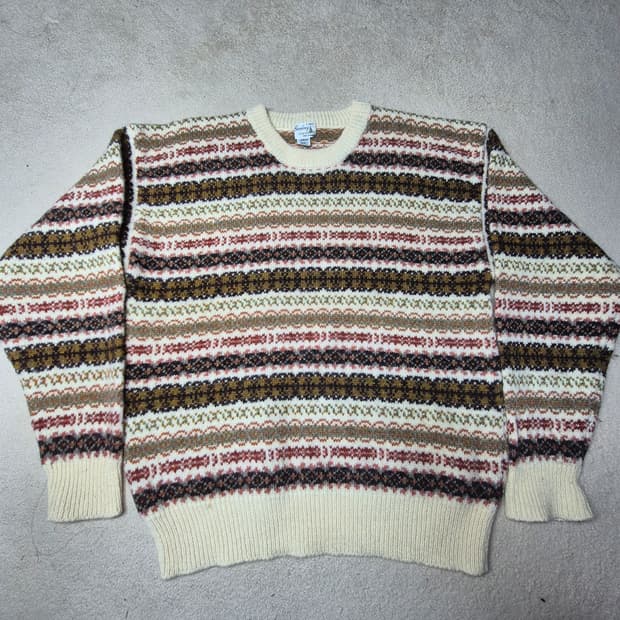 핸드메이드 페어아일 니트
