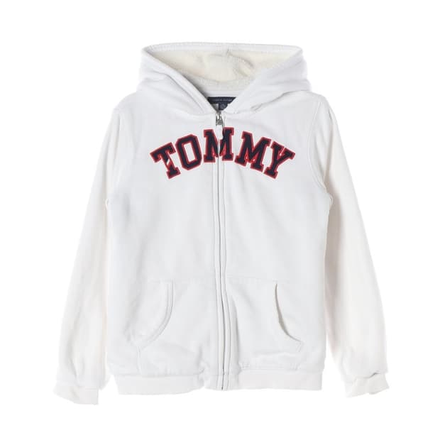 타미힐피거 키즈 아치로고 보아털 안감 후드 집업 L 12-14