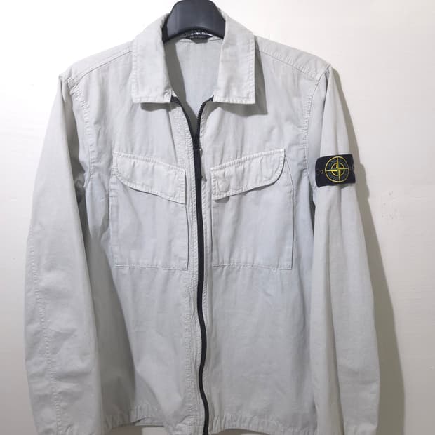 [22FW] 스톤아일랜드 올드이펙트 오버셔츠 M Size